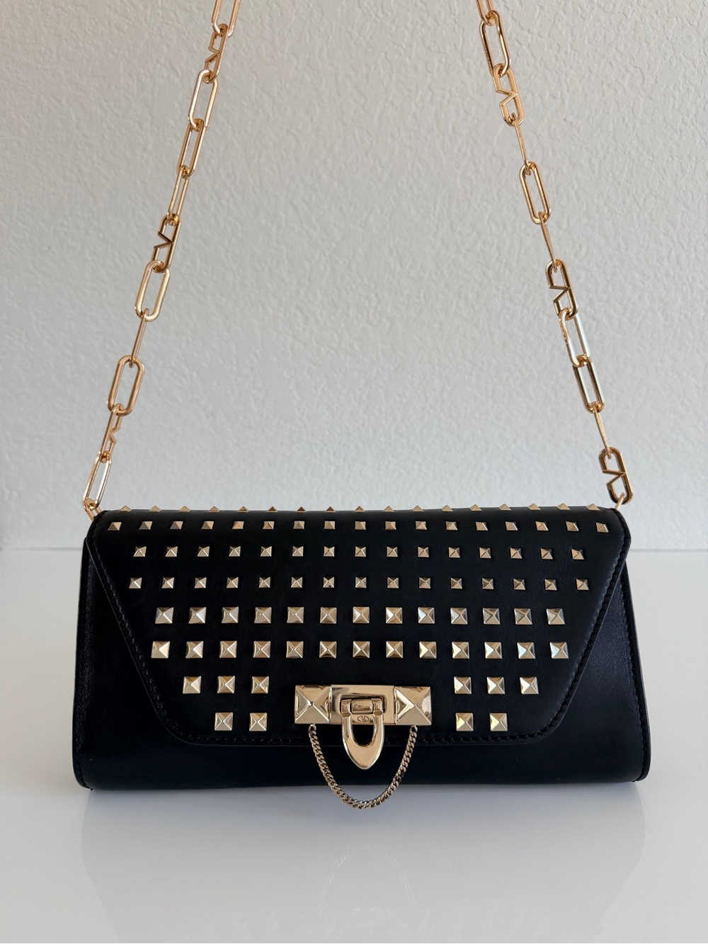 Valentino rock stud clutch/ shoulder bag